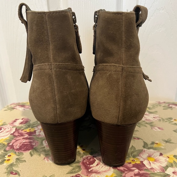 Cole Haan Suede Booties in Olive Green - Picture 6 of 9